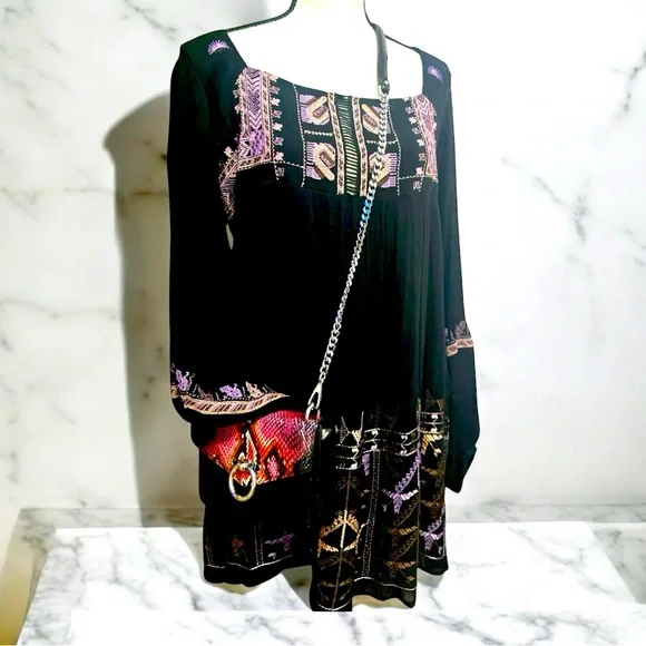 Free People Rhiannon Embroidered Mini
Dress NWT - Picture 6 of 8